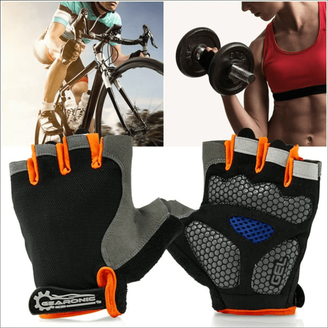 Breathable Anti Slip Cycling Gloves Fitness Training Grip