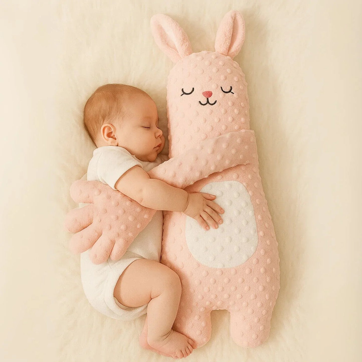 Breathing Sleep Teddy Bear Plush Rhythmic Motion Baby Comfort Toy