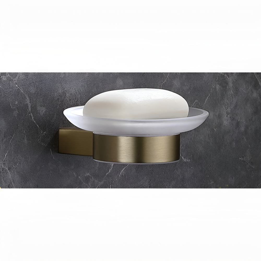 Brushed Gold Towel Rail Stainless Steel Wall Mounted Bathroom Rack