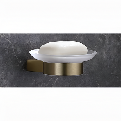 Brushed Gold Towel Rail Stainless Steel Wall Mounted Bathroom Rack