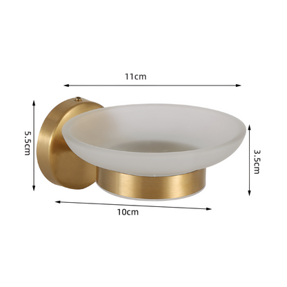 Brushed Gold Towel Rail Stainless Steel Wall Mounted Bathroom Rack