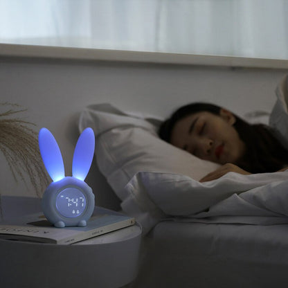 Bunny Kids Sleep Trainer Night Light & Alarm Clock
