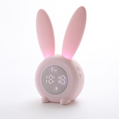 Bunny Kids Sleep Trainer Night Light & Alarm Clock