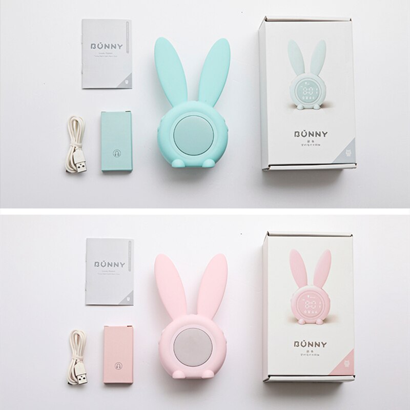 Bunny Kids Sleep Trainer Night Light & Alarm Clock