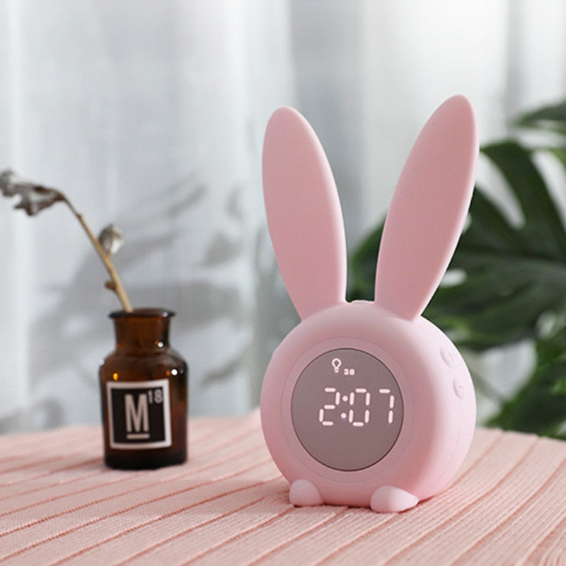 Bunny Kids Sleep Trainer Night Light & Alarm Clock