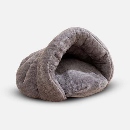 Calming Cave Dog Bed Anti Anxiety Soft Plush Enclosed Pet Bed