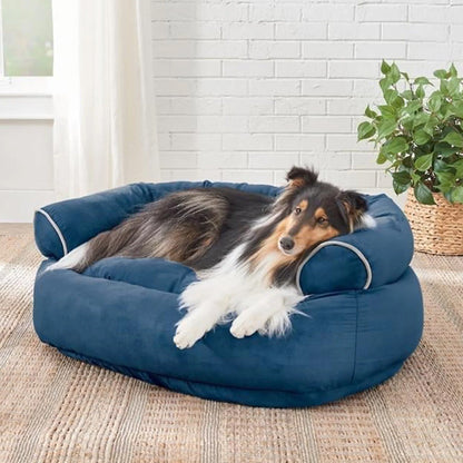 Calming Orthopedic Dog Bed Soft Plush Pet Sofa Cushion