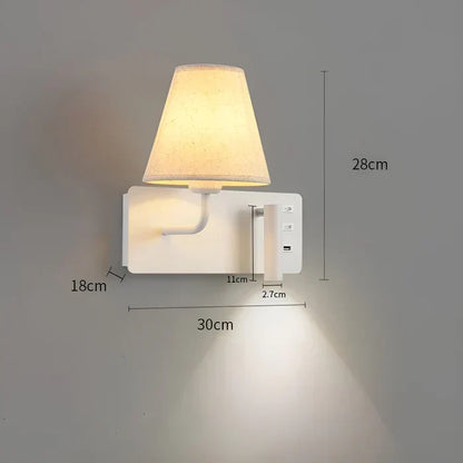 Candle Effect Reading Wall Lamp Warm Bedroom Lighting
