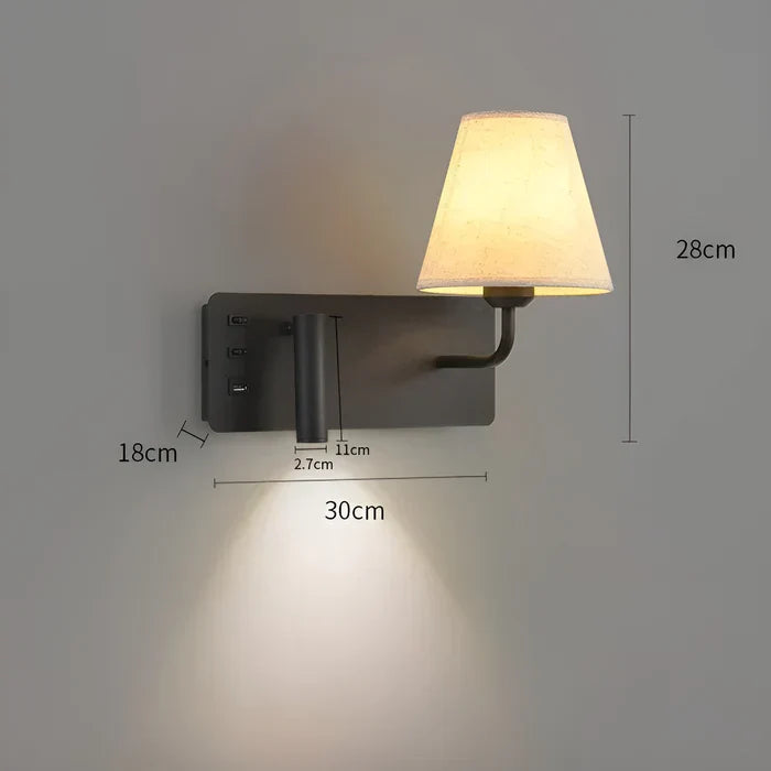 Candle Effect Reading Wall Lamp Warm Bedroom Lighting