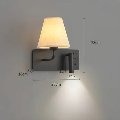 Candle Effect Reading Wall Lamp Warm Bedroom Lighting