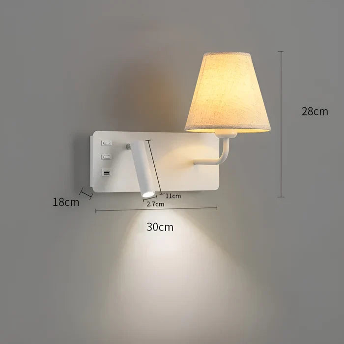 Candle Effect Reading Wall Lamp Warm Bedroom Lighting