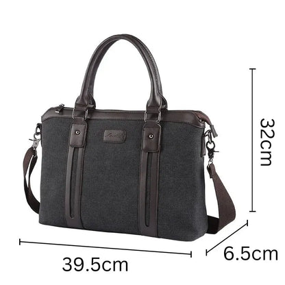 Canvas Crossbody Shoulder Bag Vintage Style Durable Everyday Tote