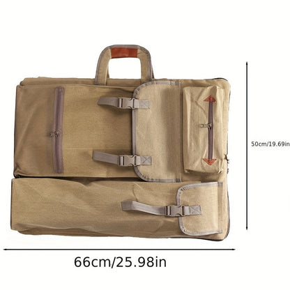Canvas Drawing Board Backpack Artist Storage Bag Art Supplies Carry Case