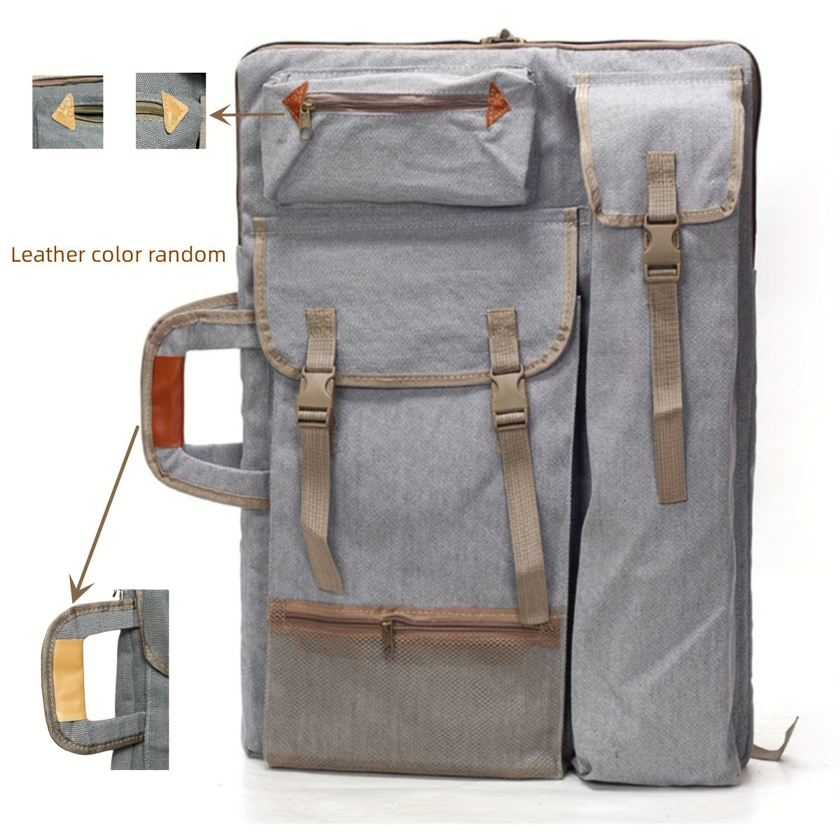 Canvas Drawing Board Backpack Artist Storage Bag Art Supplies Carry Case