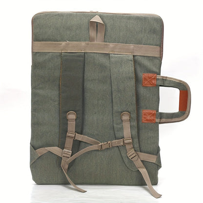 Canvas Drawing Board Backpack Artist Storage Bag Art Supplies Carry Case