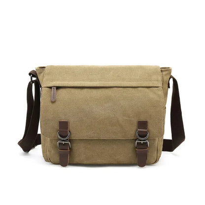 Canvas Shoulder Bag Crossbody Messenger Everyday Travel Bag
