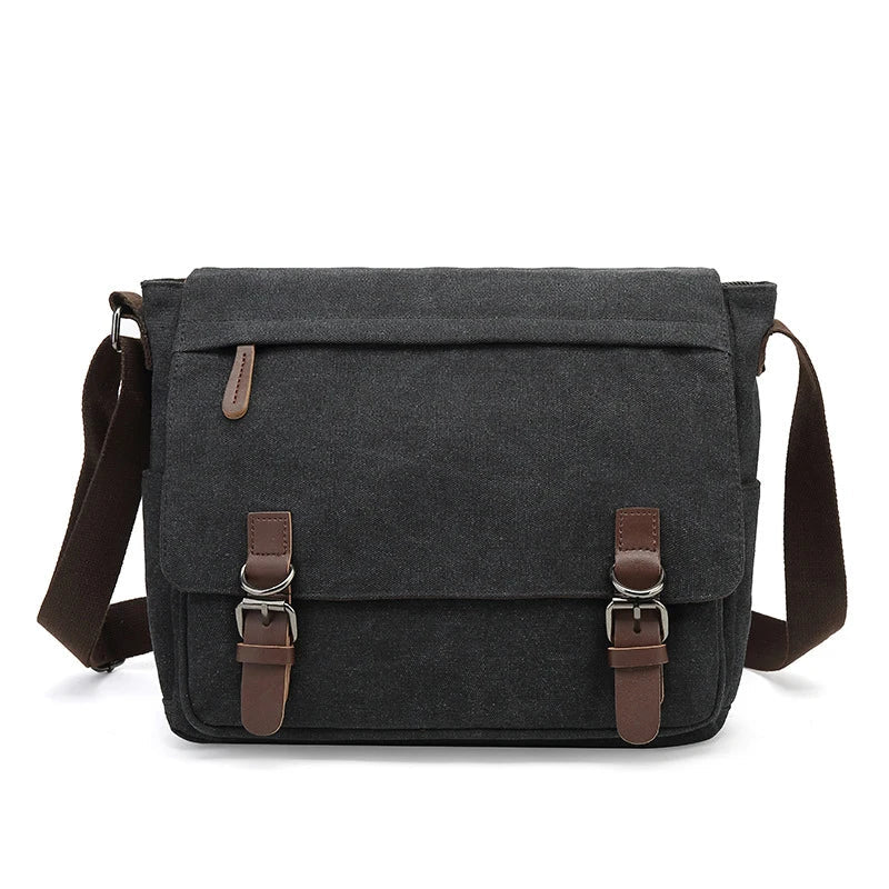 Canvas Shoulder Bag Crossbody Messenger Everyday Travel Bag