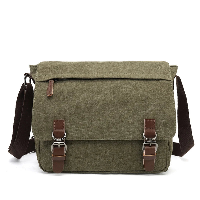 Canvas Shoulder Bag Crossbody Messenger Everyday Travel Bag