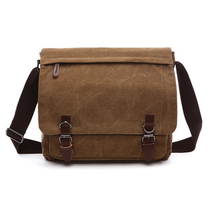 Canvas Shoulder Bag Crossbody Messenger Everyday Travel Bag