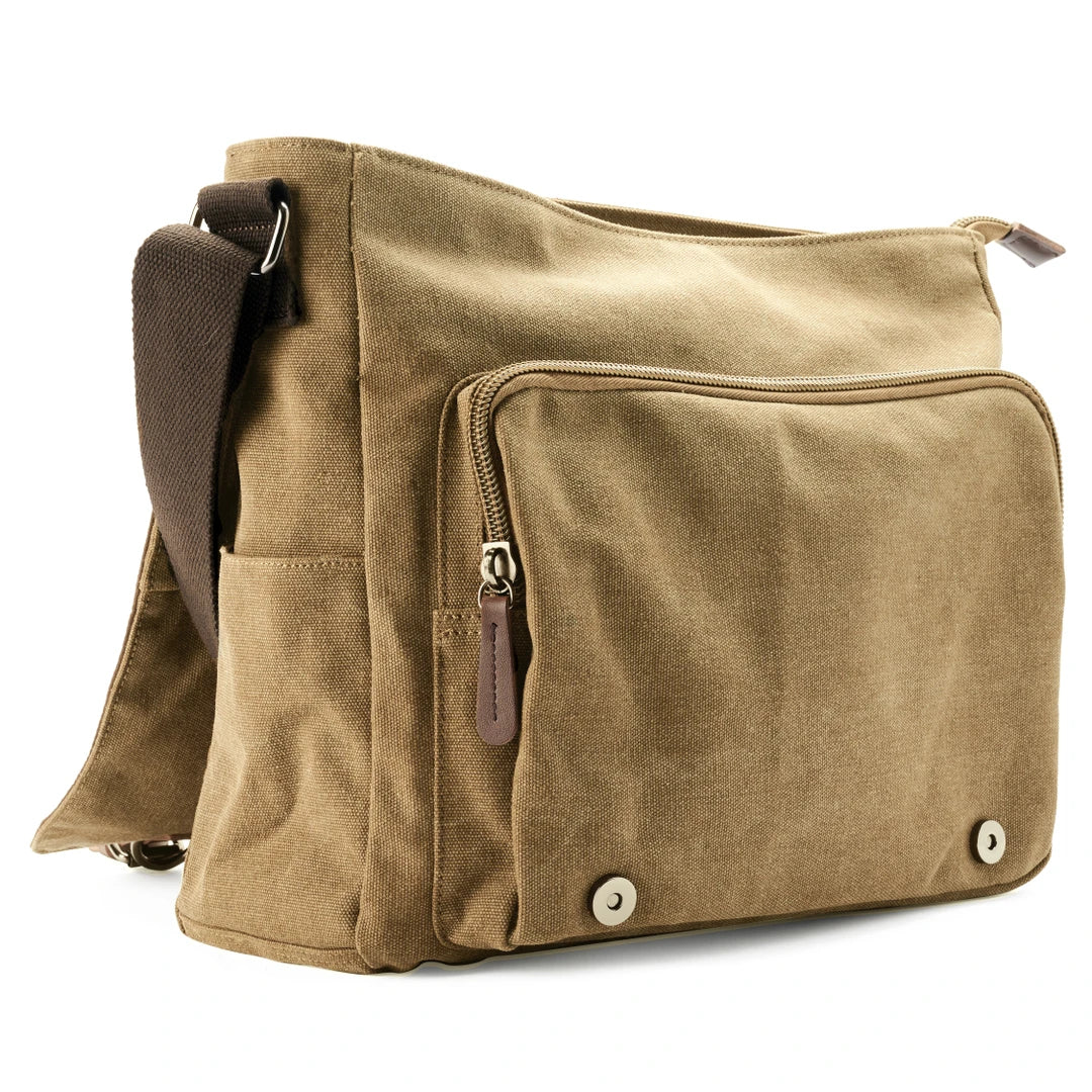 Canvas Shoulder Bag Crossbody Messenger Everyday Travel Bag