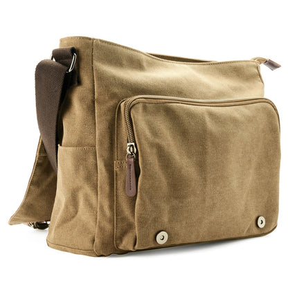 Canvas Shoulder Bag Crossbody Messenger Everyday Travel Bag