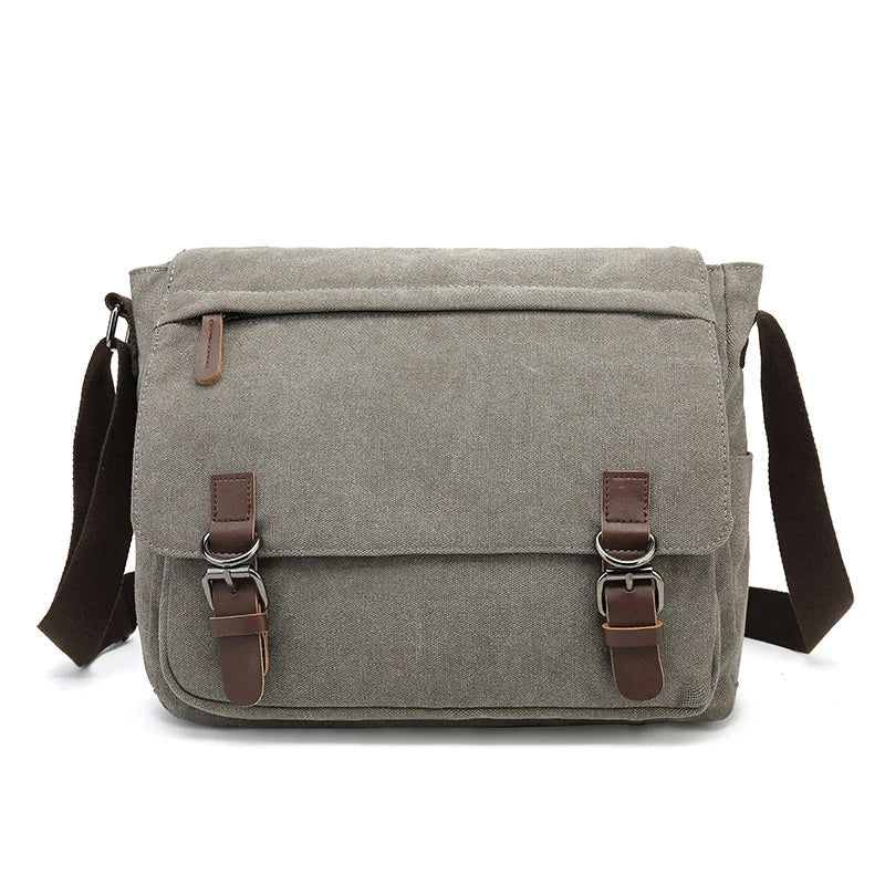 Canvas Shoulder Bag Crossbody Messenger Everyday Travel Bag