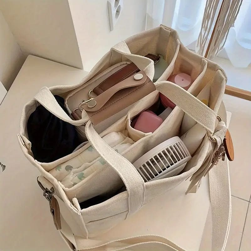 Canvas Tote Shoulder Bag Large Capacity Everyday Carry Shopper