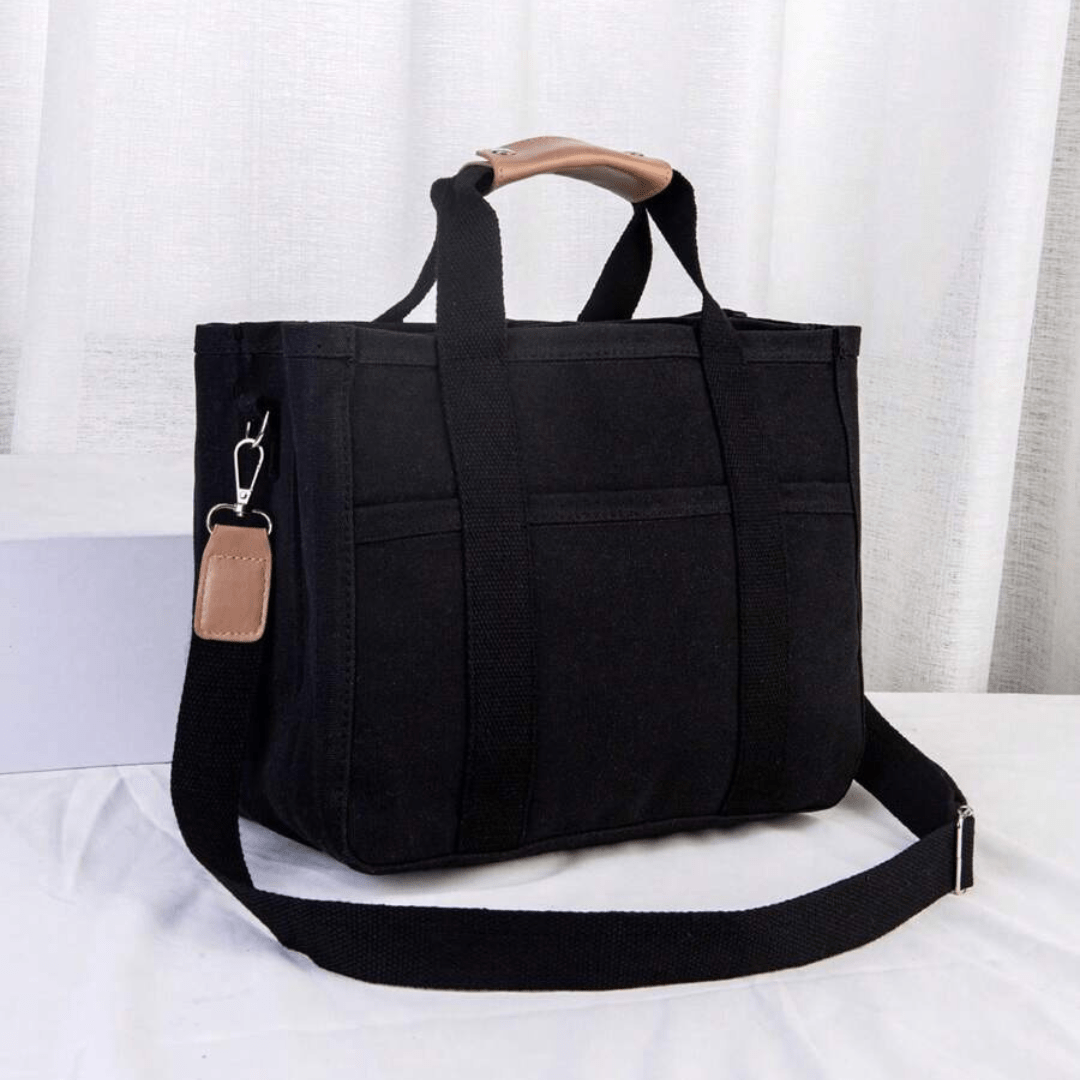 Canvas Tote Shoulder Bag Large Capacity Everyday Carry Shopper