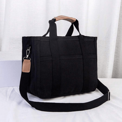 Canvas Tote Shoulder Bag Large Capacity Everyday Carry Shopper