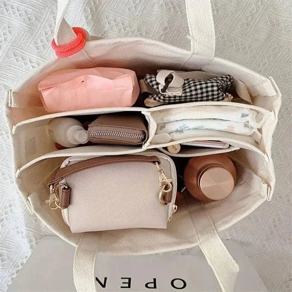 Canvas Tote Shoulder Bag Large Capacity Everyday Carry Shopper