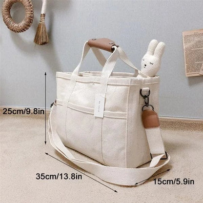 Canvas Tote Shoulder Bag Large Capacity Everyday Carry Shopper