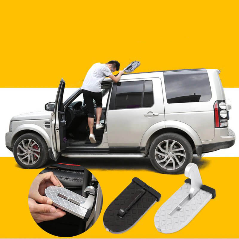 Car Roof Access Step Folding Aluminum Door Pedal