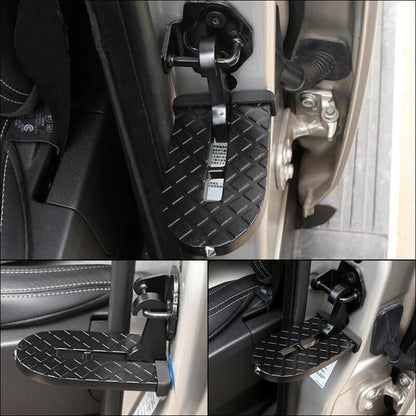 Car Roof Access Step Folding Aluminum Door Pedal