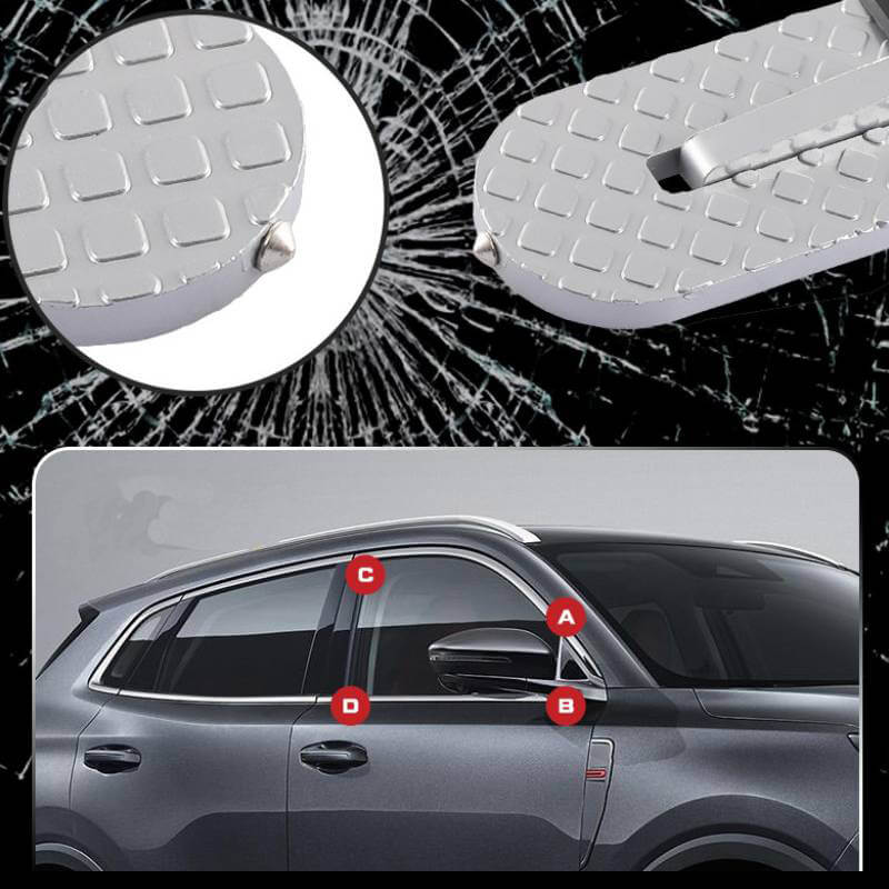 Car Roof Access Step Folding Aluminum Door Pedal