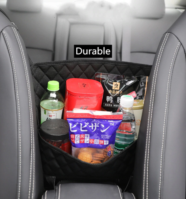 Car Seat Gap Organizer Leather Car Storage Bag Between Seats Console Organizer