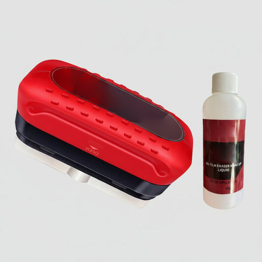 Car Windshield Glass Cleaner Kit with Applicator Brush and Cleaning Cloth