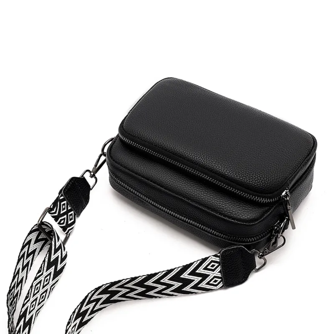 Carrie Messenger Bag Compact Leather Crossbody Shoulder Bag