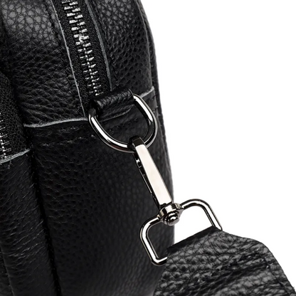 Carrie Messenger Bag Compact Leather Crossbody Shoulder Bag
