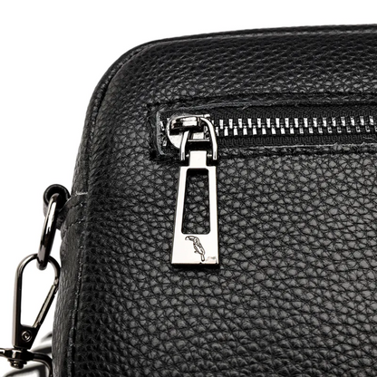 Carrie Messenger Bag Compact Leather Crossbody Shoulder Bag