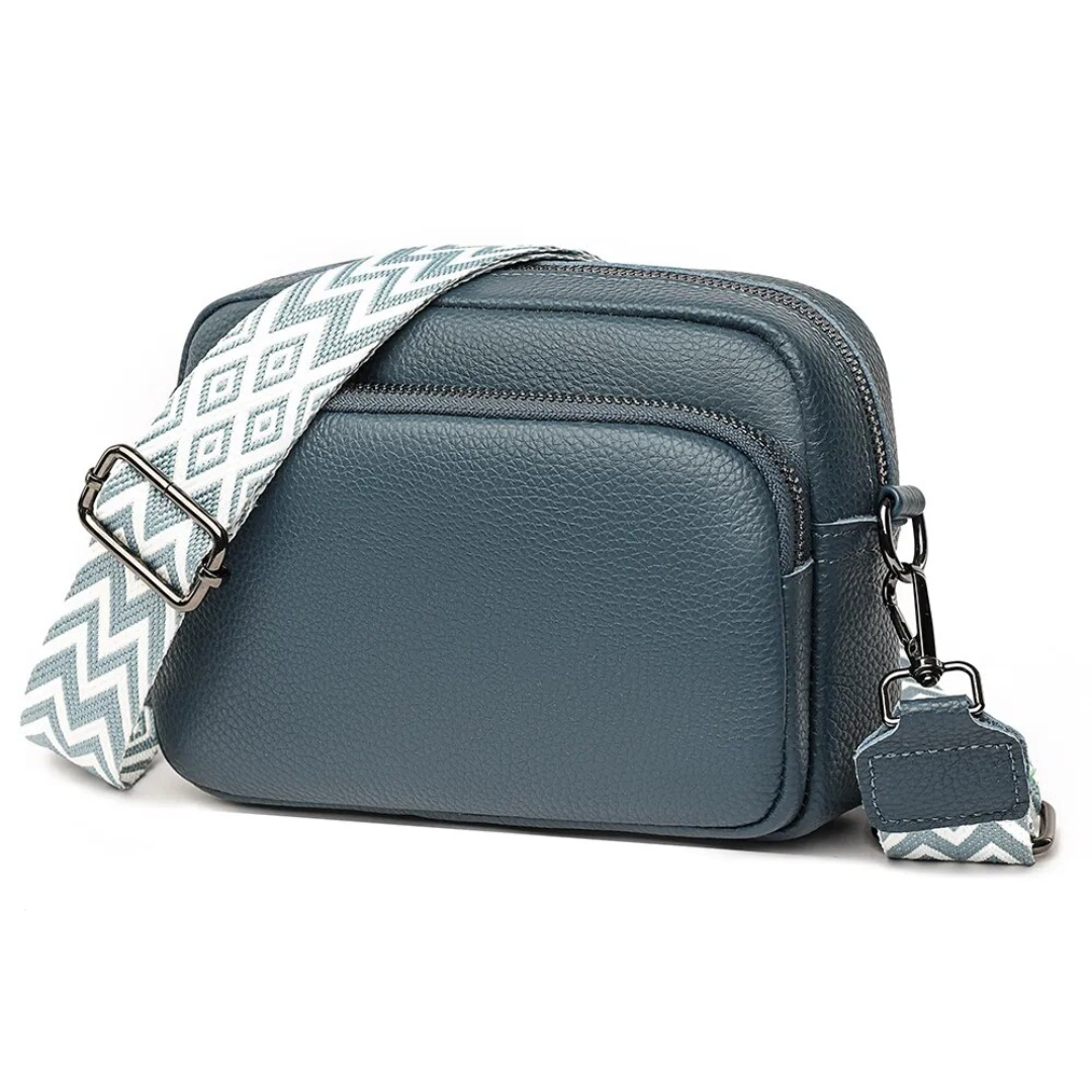 Carrie Messenger Bag Compact Leather Crossbody Shoulder Bag