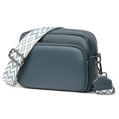 Carrie Messenger Bag Compact Leather Crossbody Shoulder Bag