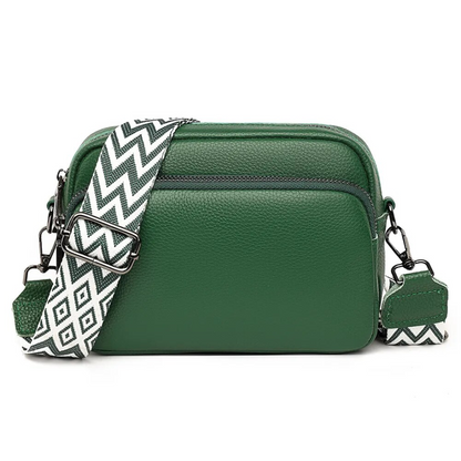 Carrie Messenger Bag Compact Leather Crossbody Shoulder Bag
