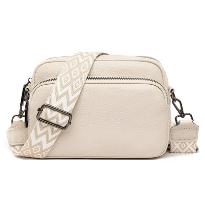Carrie Messenger Bag Compact Leather Crossbody Shoulder Bag