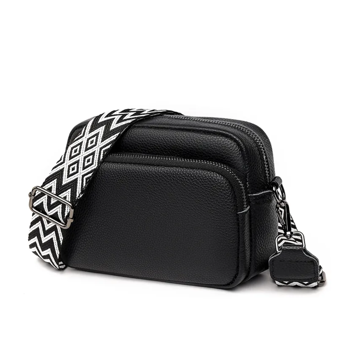Carrie Messenger Bag Compact Leather Crossbody Shoulder Bag