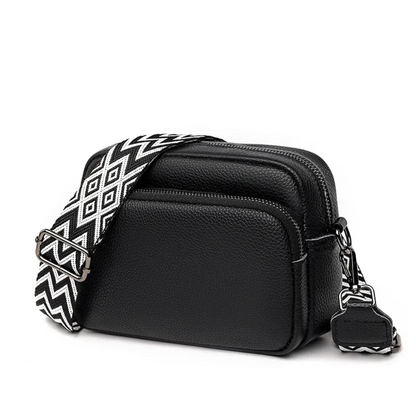 Carrie Messenger Bag Compact Leather Crossbody Shoulder Bag