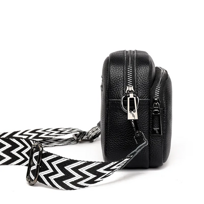 Carrie Messenger Bag Compact Leather Crossbody Shoulder Bag