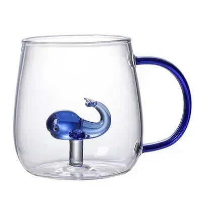 Cartoon Animal Glass Cup Cute Borosilicate Drinking Mug