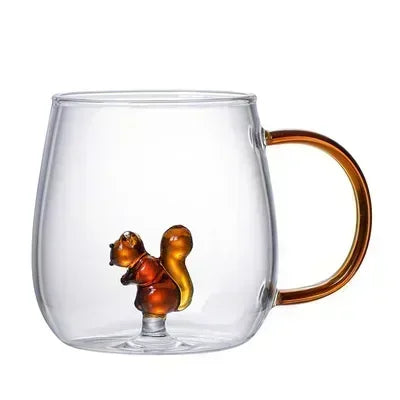 Cartoon Animal Glass Cup Cute Borosilicate Drinking Mug