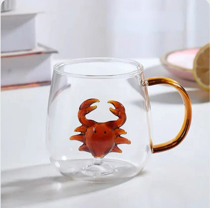 Cartoon Animal Glass Cup Cute Borosilicate Drinking Mug