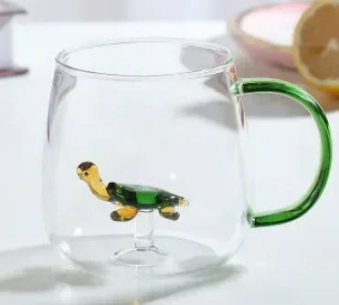 Cartoon Animal Glass Cup Cute Borosilicate Drinking Mug